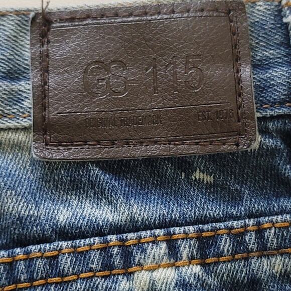 GS-115 Boys Jeans Size 14 Acid Wash Distressed‎ Straight Grunge - Picture 5 of 9